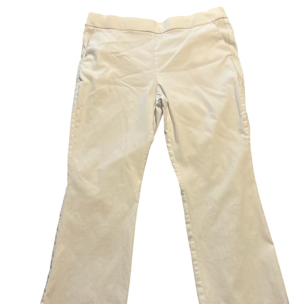 White Pants with stretch band W 18-20.5 L 36 I 26